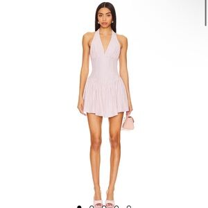 Revolve size small pink stripe yolani mini dress